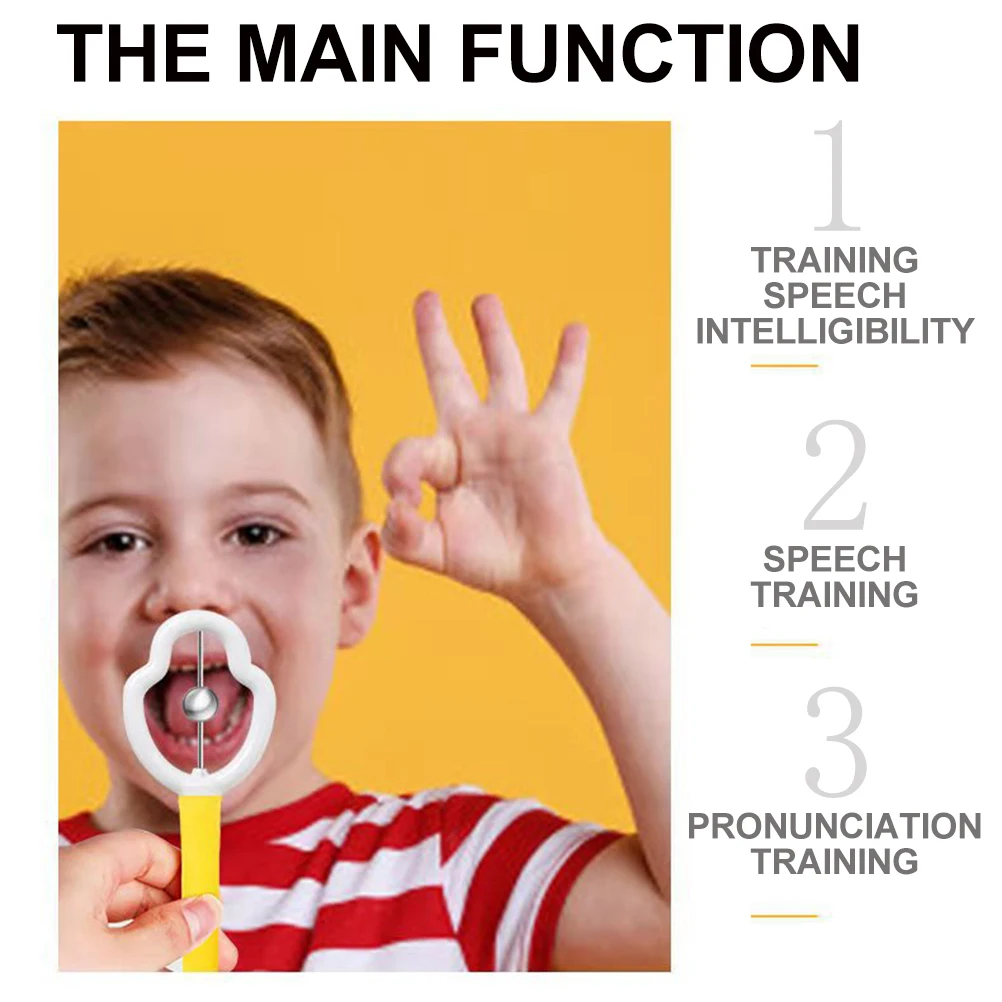 

Tongue Muscle Trainer Oral Exerciser Kids Mouth Exercise Tool Speech Flexibility Stability Lip Exerciser Cheeks Chin Face Muscle