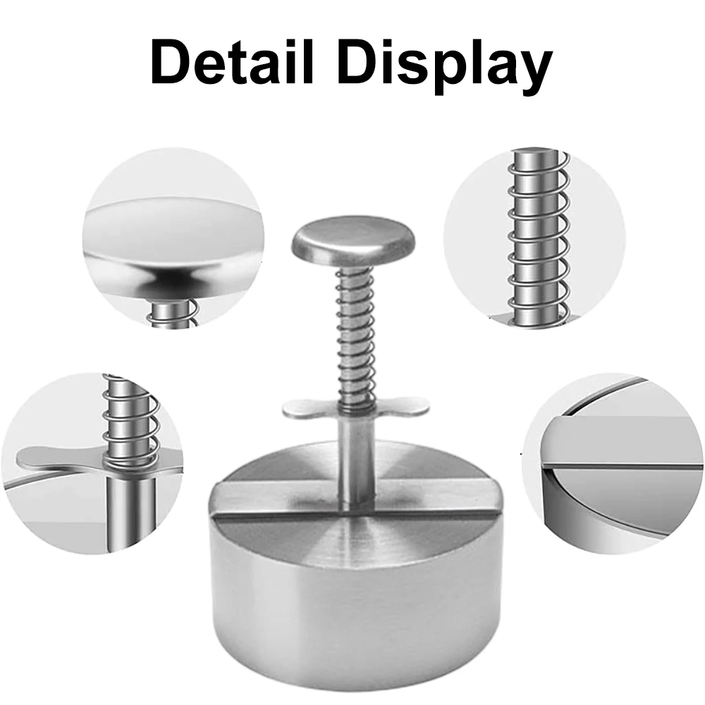 304 Stainless Steel Hamburger Press Burger Patty Maker Pork Beef Manual Mold for Grill Griddle Meat Kitchen Tools