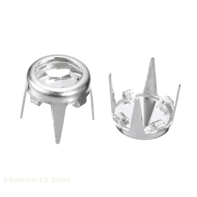 【R】50 Peças de Rebites de Strass, Tachas de Cristal e Picos Decorativos para Artesanato em Couro, Calçados, Roupas e Bolsas