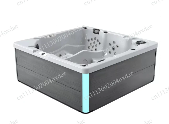 Outdoor smart heated surfing jacuzzi, multi-person spa pool ideal for villa, hotel and homestay leisure use