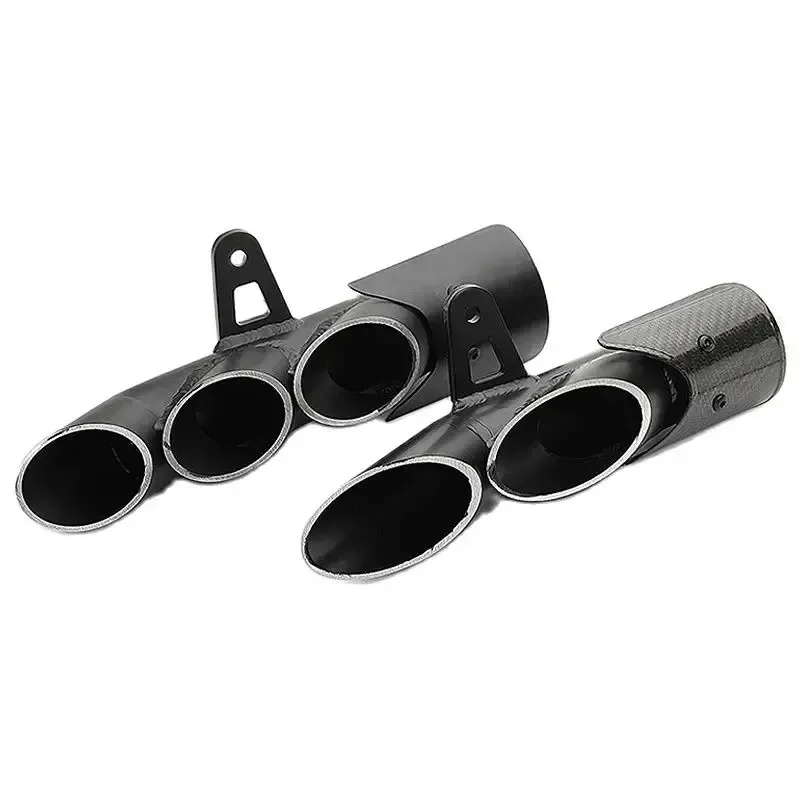 Motorcycle 2Holes and 3Holes Exhaust Pipe 38-51MM Slip-On Muffler Tips For YZF R1 R3 R6 Z1000 S1000RR Z800 Z900 Z1000 MSX125