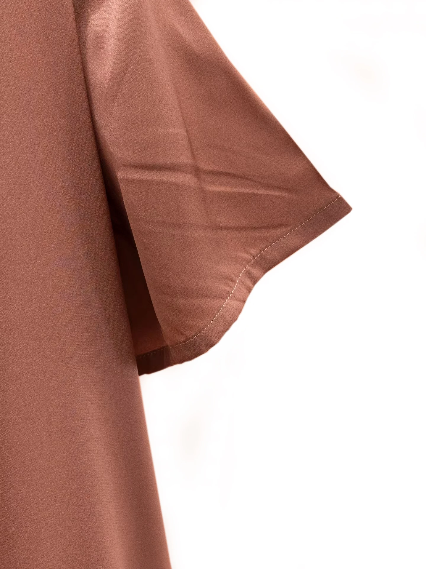 Damen-Sommerkleid im sanften Stil, 92 % natürliche Maulbeerseide, elastisches Doppel-Satin-Kleid, Temperament, einfarbig, vielseitiger langer Rock