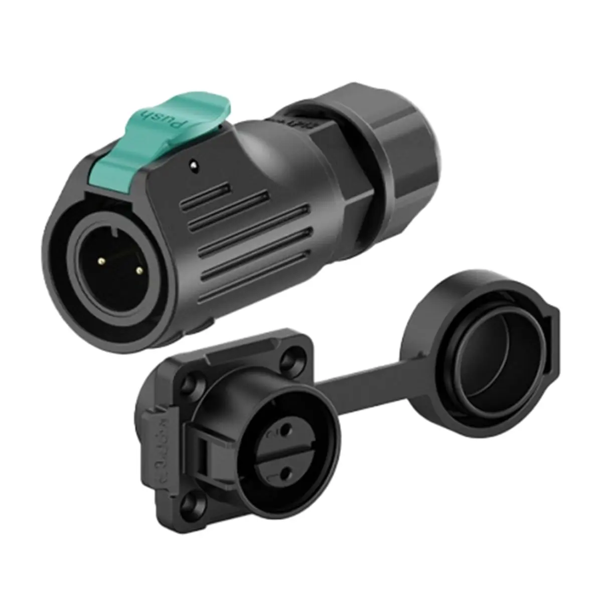 2026 New EW-LP12 Industrial Waterproof Connector, Quick Plug Circular Aviation Connector, 2-Pin Plastic Shell, Quickly Plug
