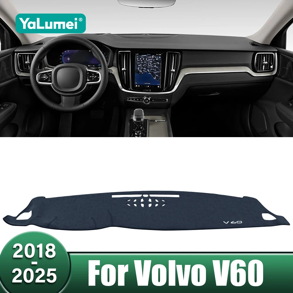 

Car Dashboard Cover Avoid Light Mats Sun Shade Non-Slip Pad Accessories For Volvo V60 2018 2019 2020 2021 2022 2023 2024 2025