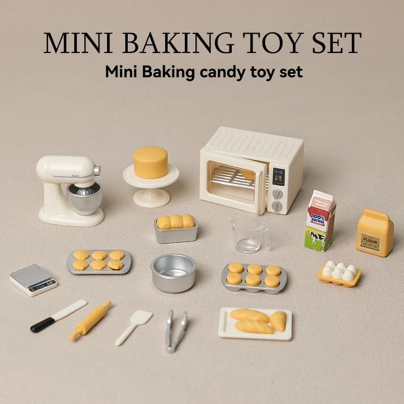 Simulation mini coffee machine grinder model miniature coffee shop scene dollhouse ornament children's playing house toy