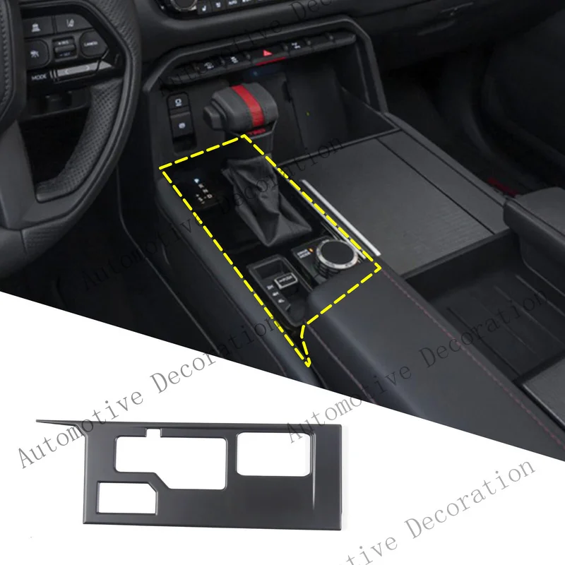 Z+ Matt Black Center Console Gear Decoration Panel For Toyota Tundra/Sequoia 22-26
