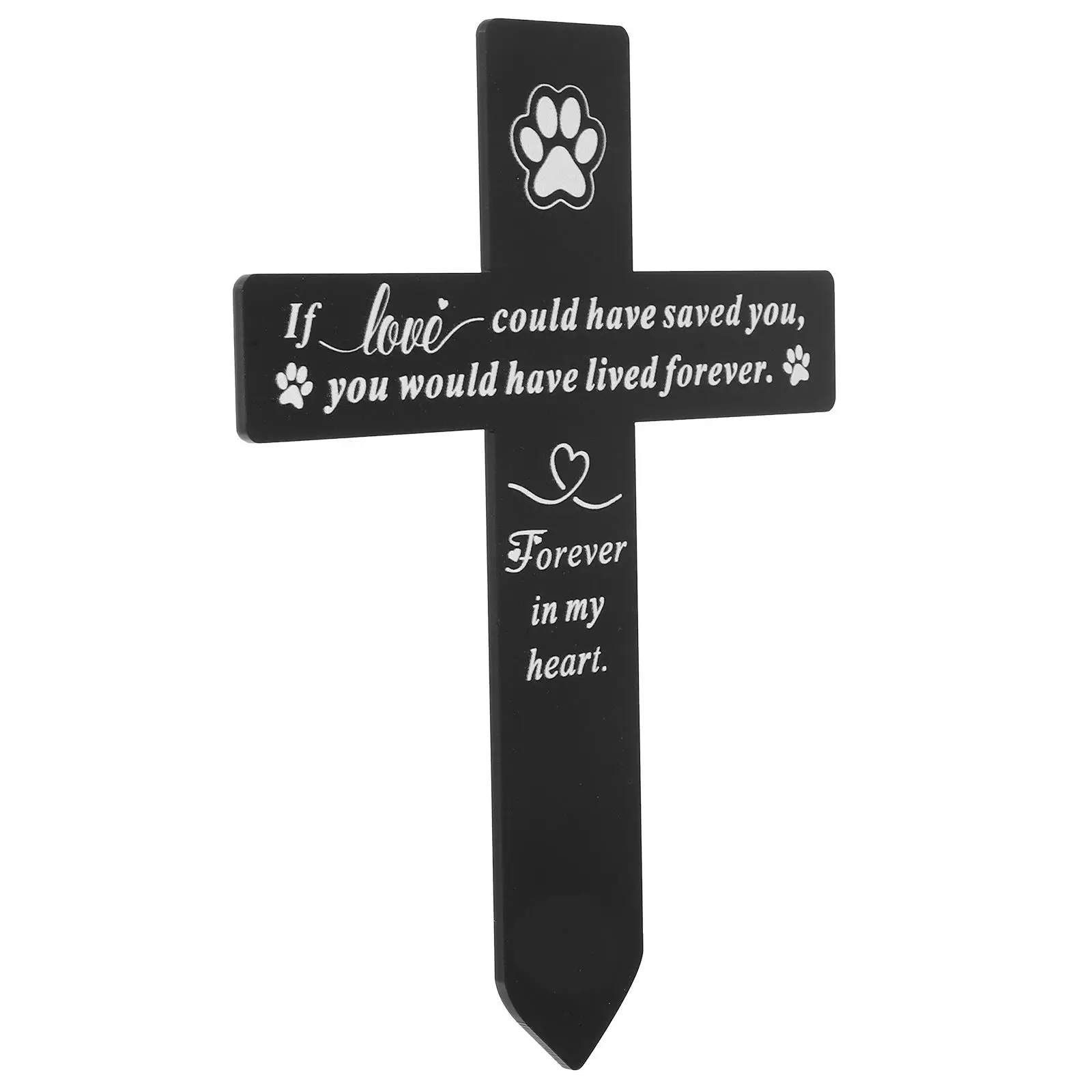 

Acrylic Commemorative Decorative Insert B Cemetery Grave Stake Outdoor Garden nament Landscaping LawnInserted Decor for grave