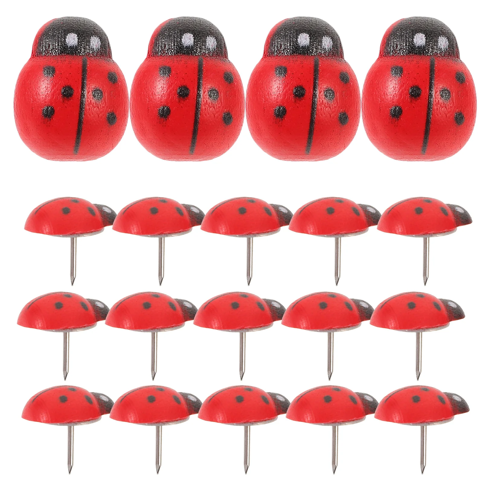 50 قطعة الخنفساء الإبهام المسامير الحيوان على شكل دبابيس ضغط حساسة متعددة لوازم مكتب مكتب الملحقات