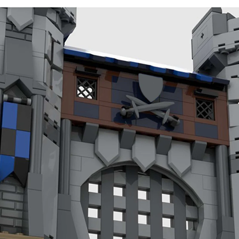 860pcs MOC The Gate part one of the castle Castle Building Blocks creative Children Kids Birthday Christmas toy Gift