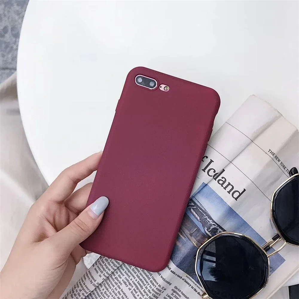 Matte Sandstone Silicone Phone Case For Oneplus 7 8 Pro 5T 5 One Plus 6T 6 Oneplus7 Soft Frosted TPU Skin Cover Coque Protection