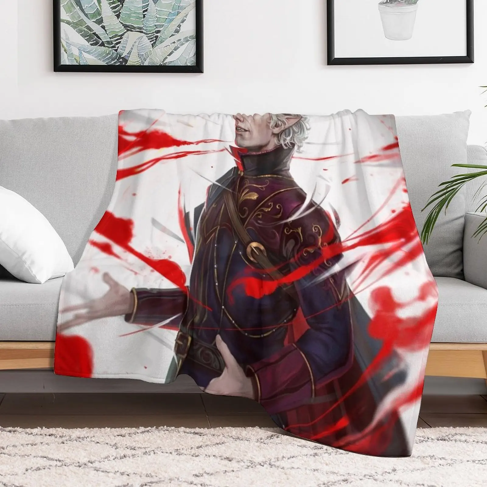 Astarion blood Throw Blanket heavy to sleep sofa bed Blankets