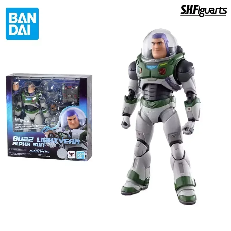 

Bandai Original Movie Anime Figure S.H.Figuarts Buzz Lightyear ALPHA SUIT Action Figure Toys for Kids Gift Collectible Model