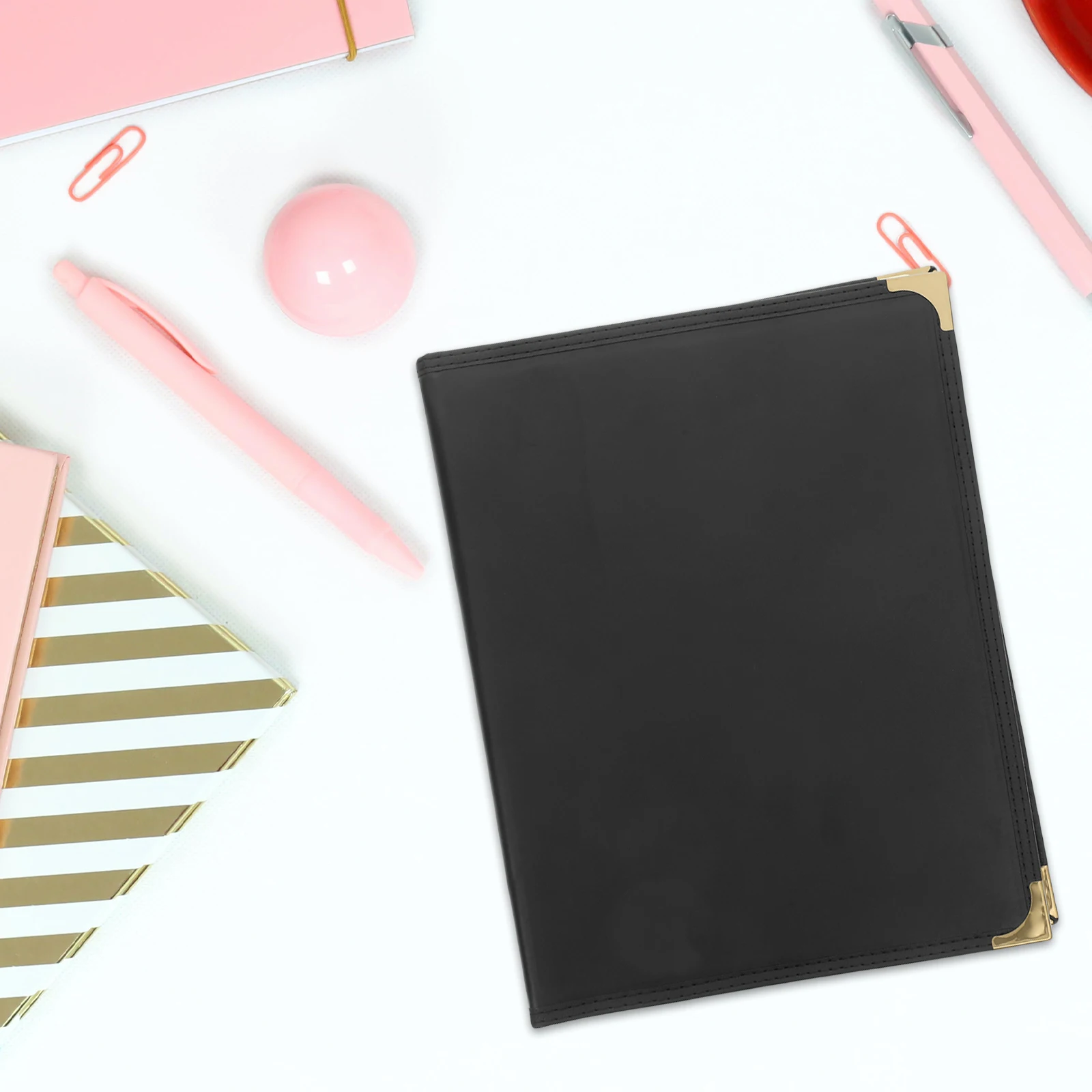 مجلد قائمة شفاف 3 بولي كلوريد الفينيل لمطعم وصفة واضحة غطاء كتاب قائمة الطعام كم حامل القائمة منظم الطعام