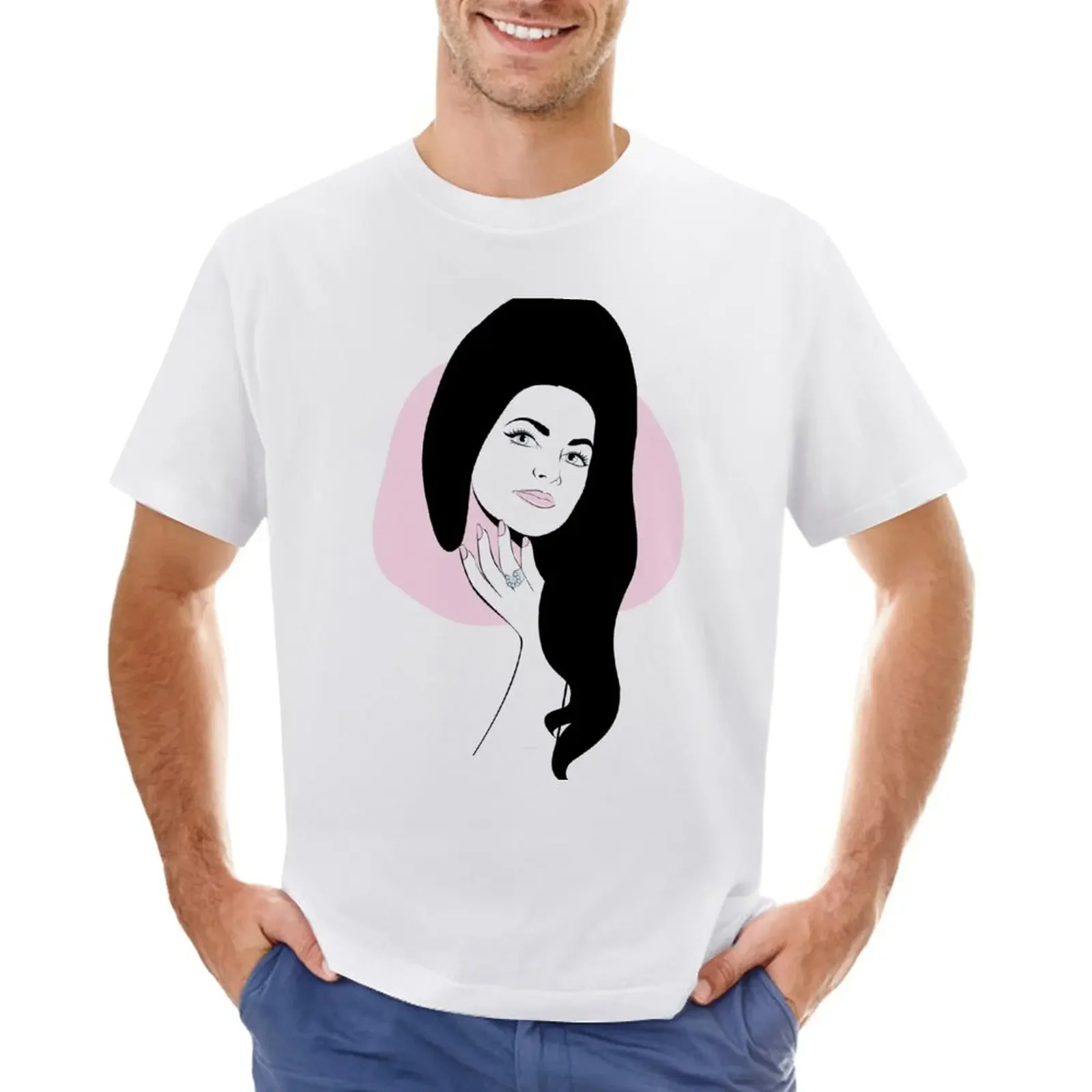 

Priscilla Presley: Satnin T-Shirt aesthetic clothes customs fitted t shirts for men