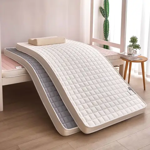VESCOVO Foam Latex Soft Bed Topper 160*200 Memory Foam Tatami Floor Mat Children Bed Mattress Topper 180*200