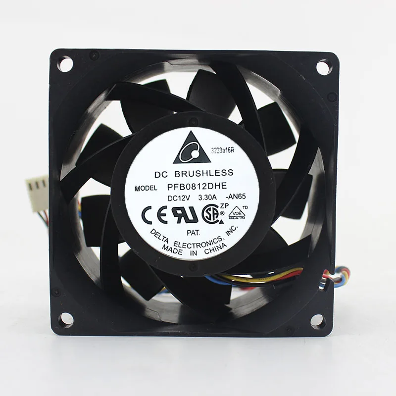 

Delta PFB0812DHE AN65 DC 12V 3.3A 80x80x38mm 4-Wire Server Cooling Fan