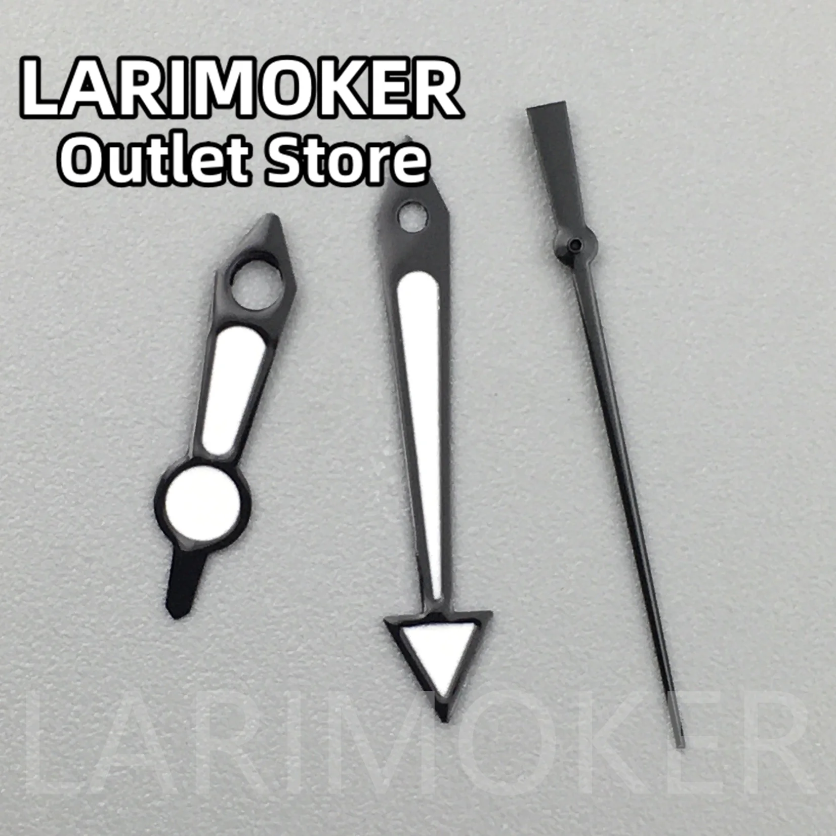 Larimoker-発光ハンドウォッチ,シルバー,ブラック,グリーン,nh35,nh36ムーブメントに適しています