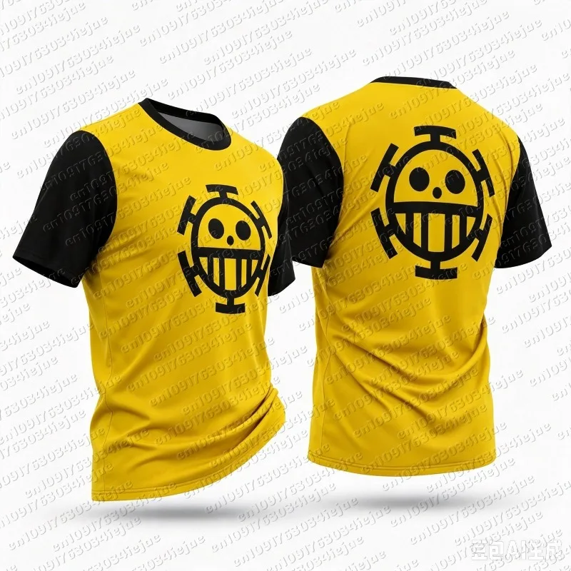 2026 Trafalgar Law Heart Pirates Jolly Roger 3D Quick Dry T-Shirt For Men Women Sports Anime Tee