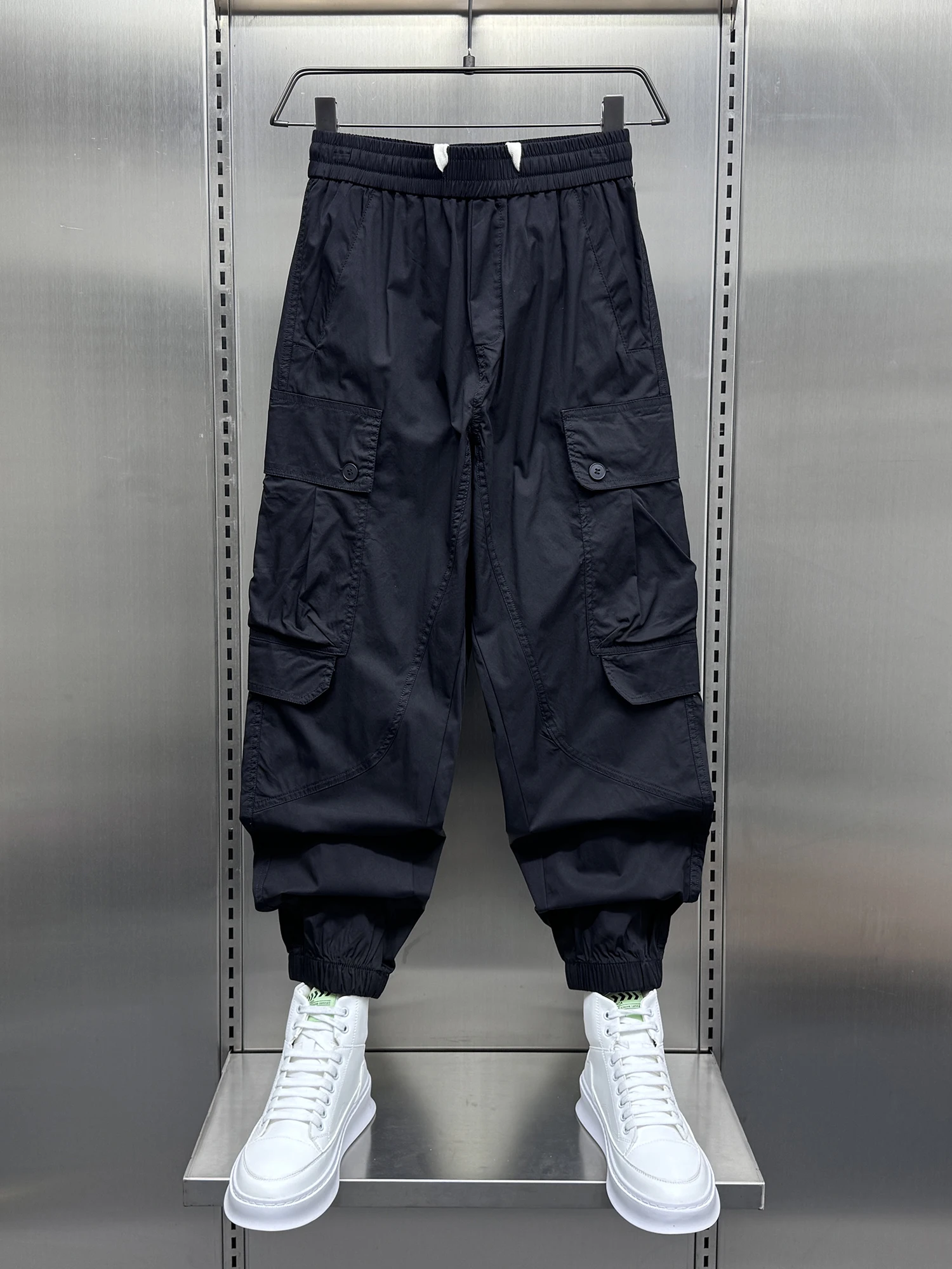 

Летние мужские рабочие брюки в японском стиле, модные, новые, с множеством карманов, с манжетами, в американском стиле, Harlan Pants, Haome