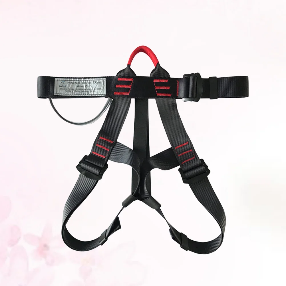 Climbing Safety Belt Adjustable Mountaineering Harness For Outdoor Sports High Load Bearing Polyester Climbing