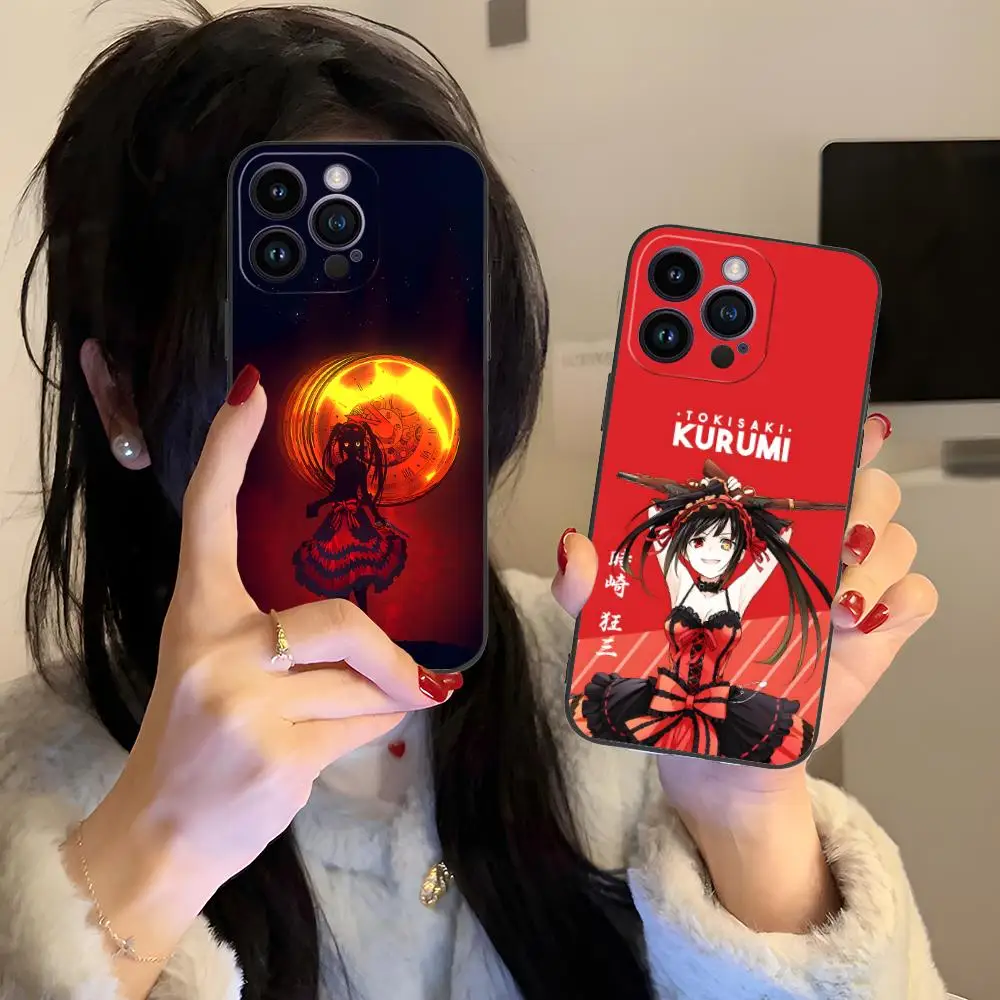 

Date a Live Kurumi Tokisaki Phone Case for iPhone 17 16 15 14 13 12 11 X XR XS 8 7 Pro Max Plus Mini Colour Protective Pretty