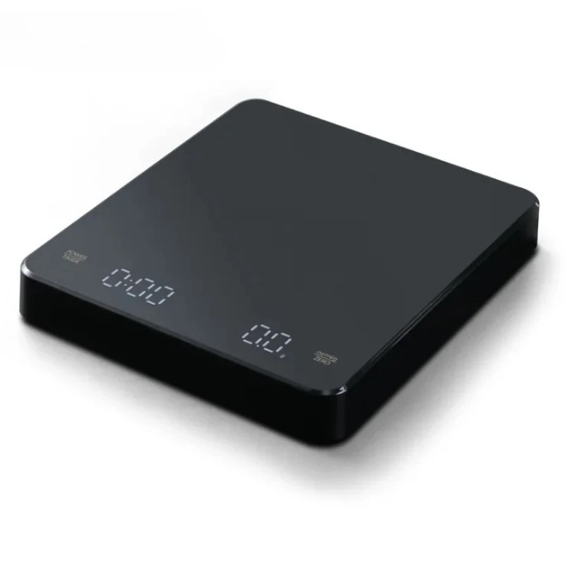 USB Rechargeable Digital Espresso Scale with Timer LED Screen, 3kg 0.1g Precision Kitchen Scale Support g oz ml Unit Conversion