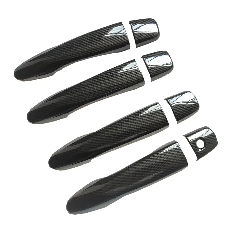 

Door Handle Cover Handles Covers Trim for Renault Kadjar Plastic Car Accessories Imitation Carbon Fiber