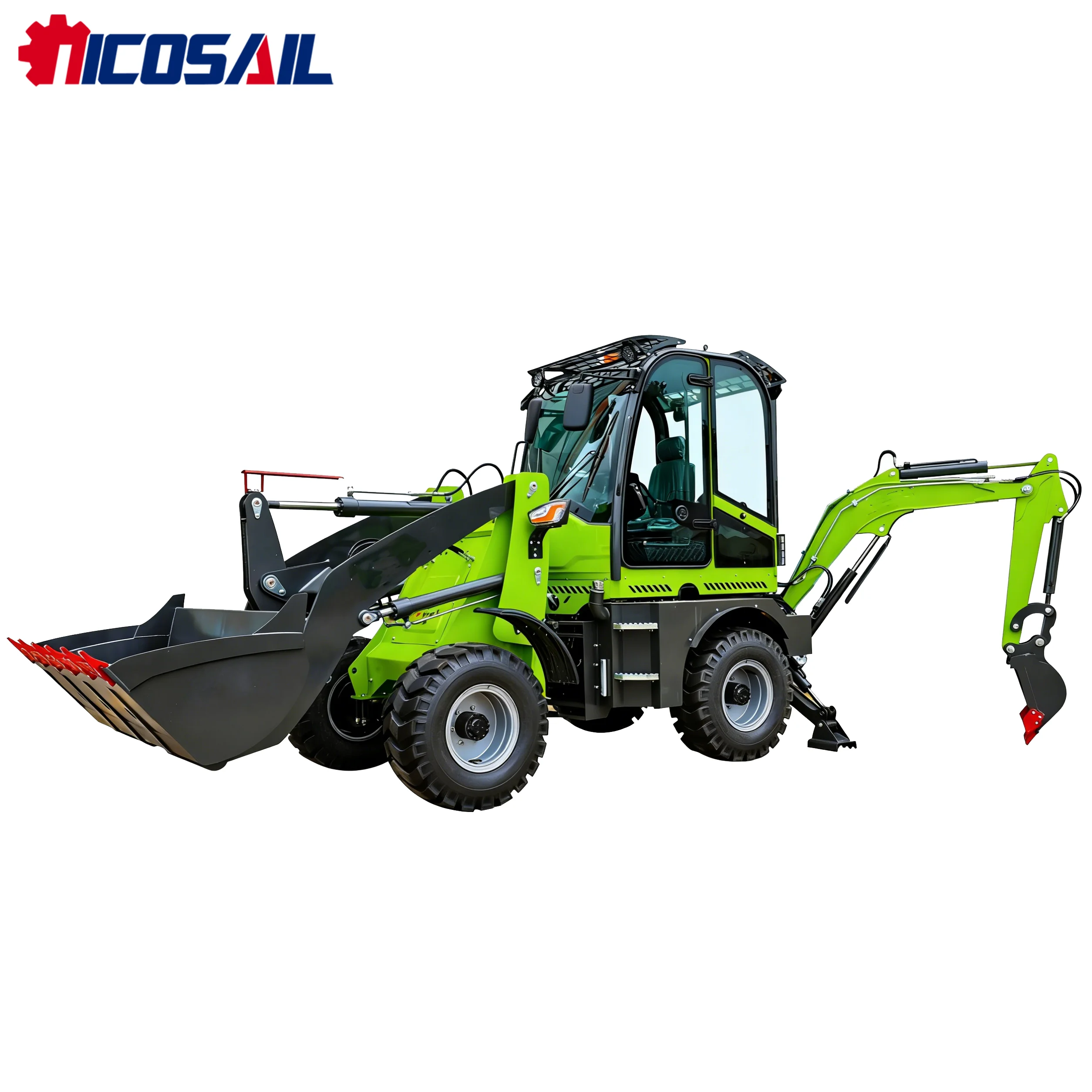 

CE Approved Euro 5 Backhoe Loader 4WD Mini Compact Backhoe Loader for Small Engineering