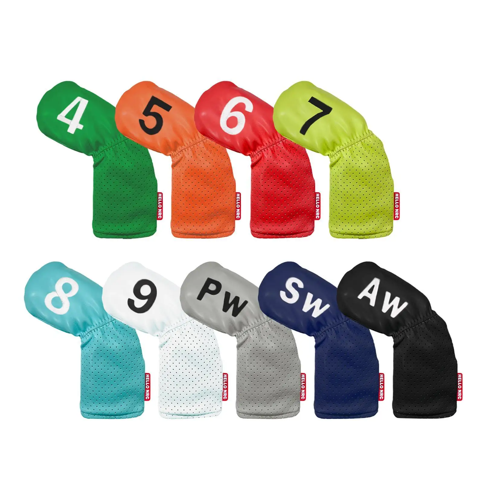 

7 Pieces Universal Golf Club Headcovers Durable Head Covers