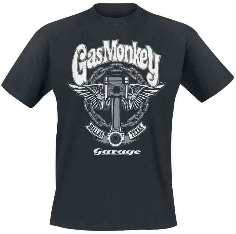Top Gas Monkey Grafik Baumwoll-T-Shirt Unisex Sommer Kurzarm Mode Marken-T-Shirt Luxus Casual Vintage T-Shirts – Detail 7