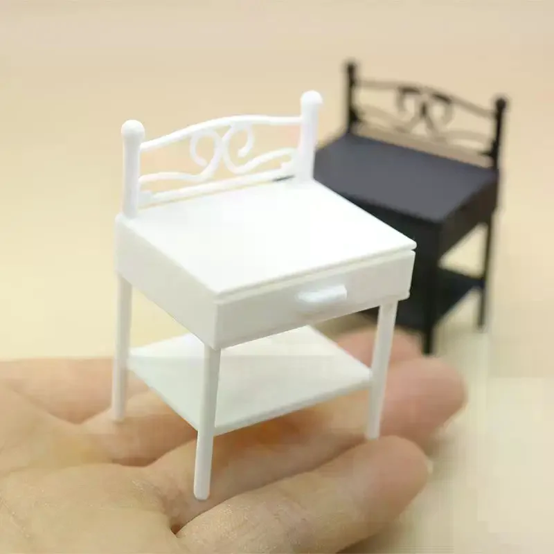 1 piece of mini bedroom furniture with lifelike design, mini bedside table for doll house, perfect for amateur enthusiasts