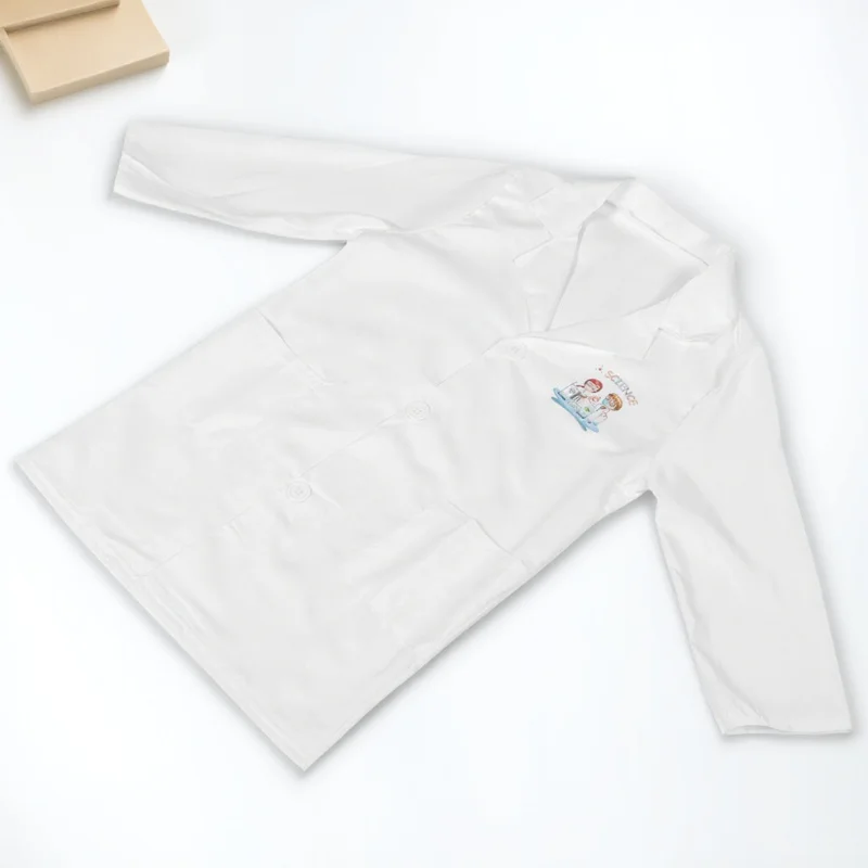 

Kids Scientist Costume Outfit Washable Lab Coat For Party Stage Cosplay Reusable Decorative Science Apparel Kids Accessory