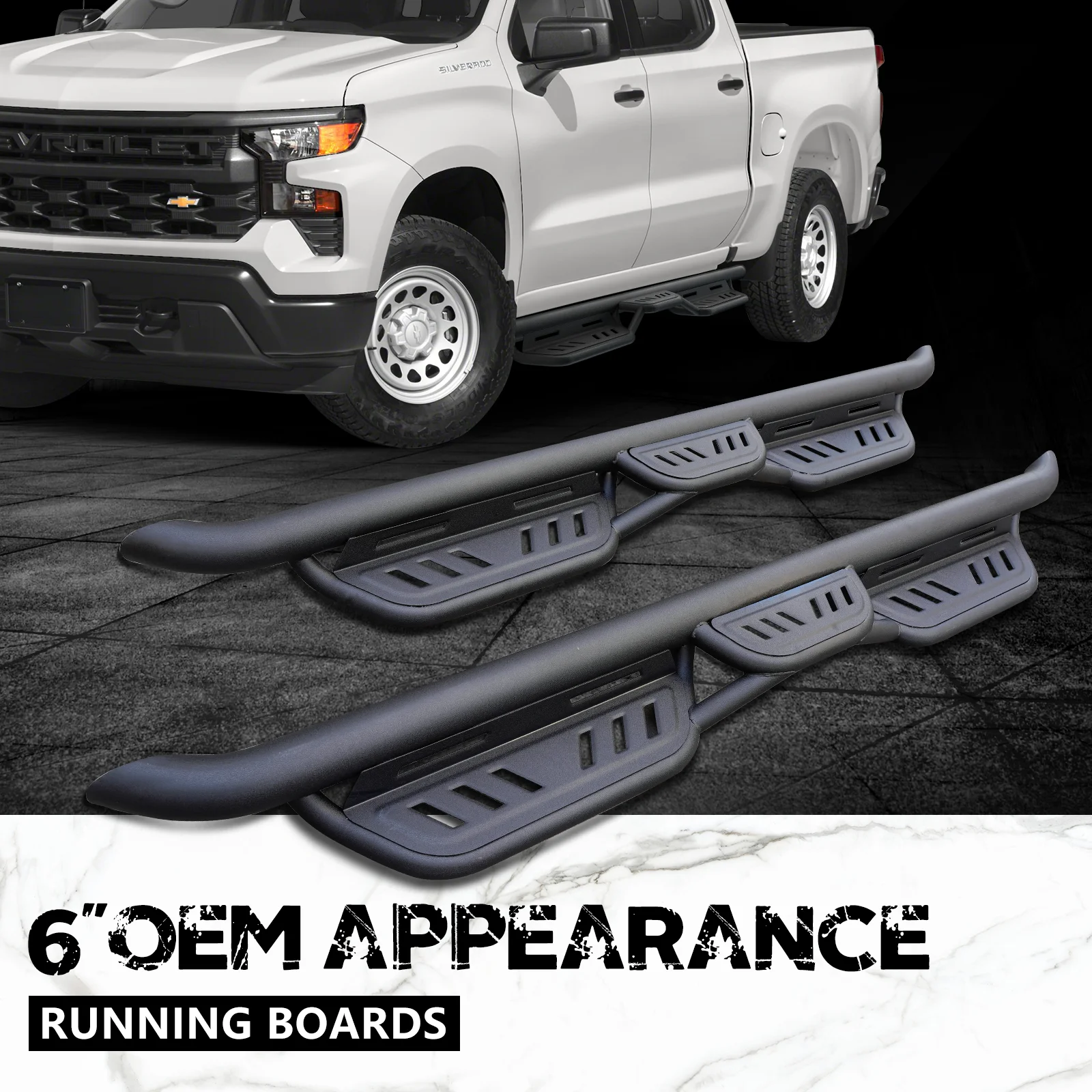 Estribos para Ford F150 2015-2024, 2017-2022 F250 F350 Super Duty Supercrew Cab, Pasos laterales Barras Nerf