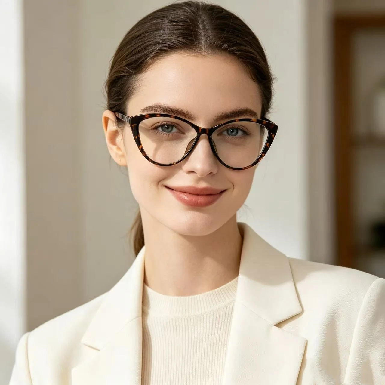 Retro TR Anti Blue Light Blocking Reading Glasses Women Computer Optics Eyeglasses Prescription Glasses