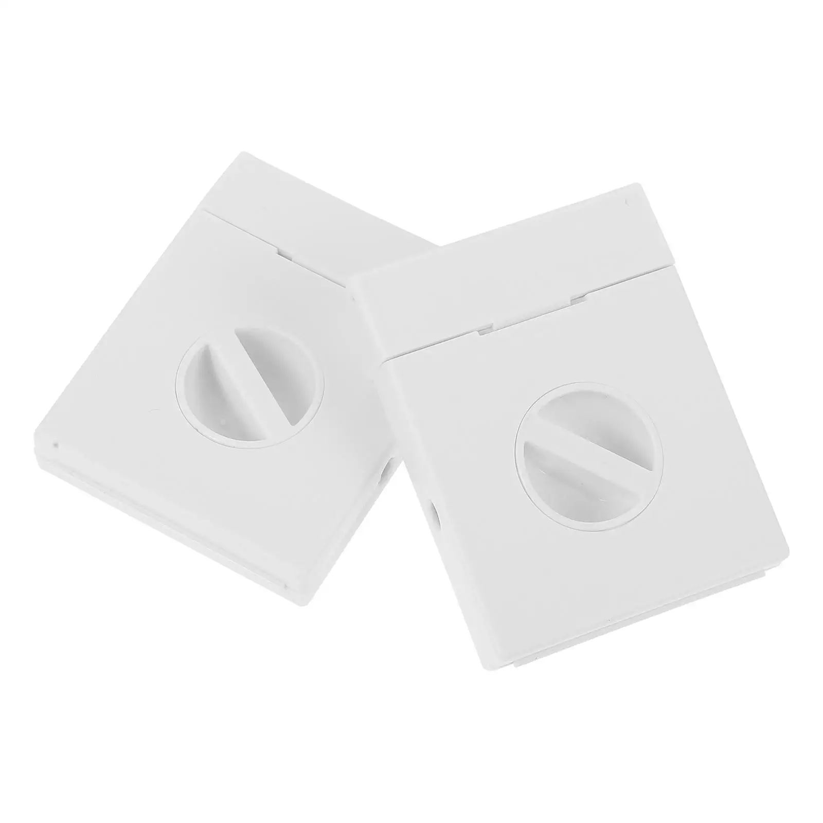 

2Pcs Mobile Phone Data Cable Winder White Cord Office Charging Storage Box Retractable PP Portable Organizer Container
