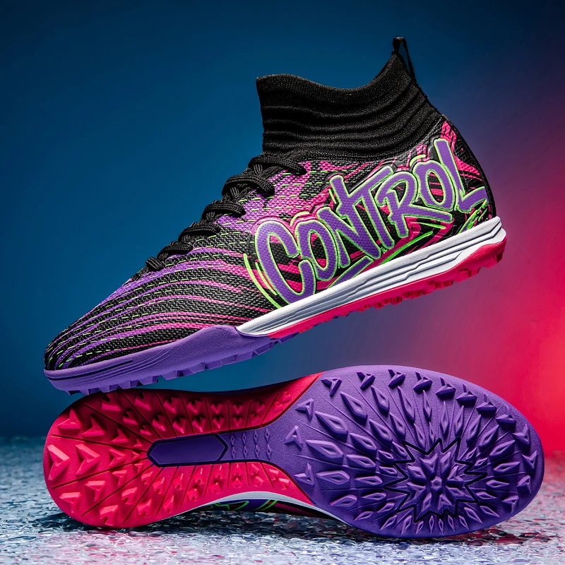 

Soccer Shoes For Men Long Spikes Sneaker Football Shoes Grass Training Outdoor Football Field Boots Professional Fast Non-Slip