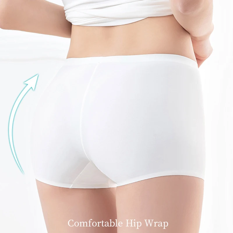 Pantalones de seguridad de cintura media para mujer, pantalones cortos debajo de la falda, bragas sin costuras de seda helada, calzoncillos Boxer transpirables, pantalones cortos de ciclismo XXL