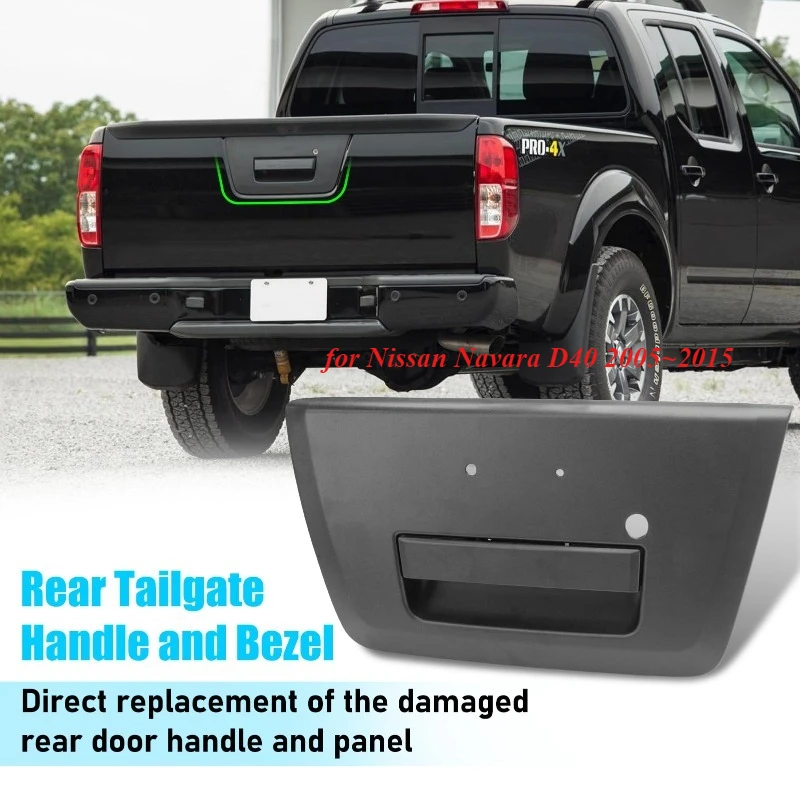 Car Door Tailgate Handle Rear Door Exterior Outer Outside Handle Trunk for Nissan Navara D40 2005~2015  90606-EA810 New
