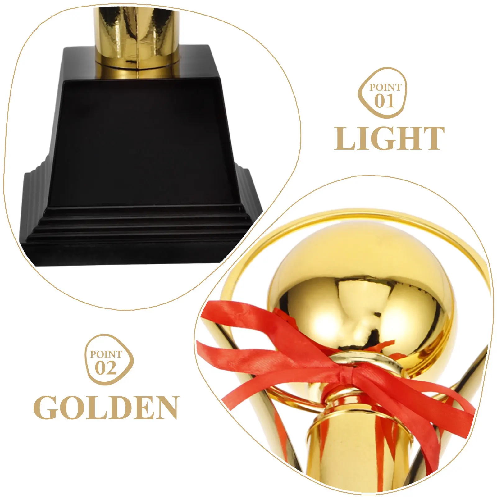 Metal Golden Award Trophy Small Size for Students Competitions Party Favors Gift Bags Sports Events Prizes Trophy