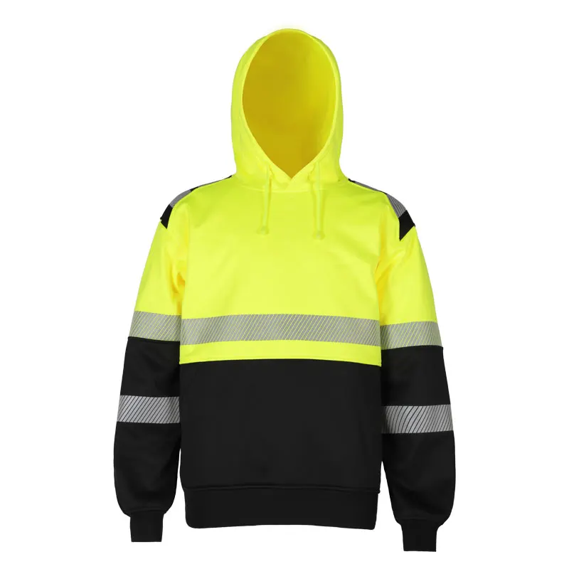 Inherently Modacrylic 12OZ Blend Fleece Safety Workwear Mechanical FR Engineering Hi Vis Work Hoodies fof Men