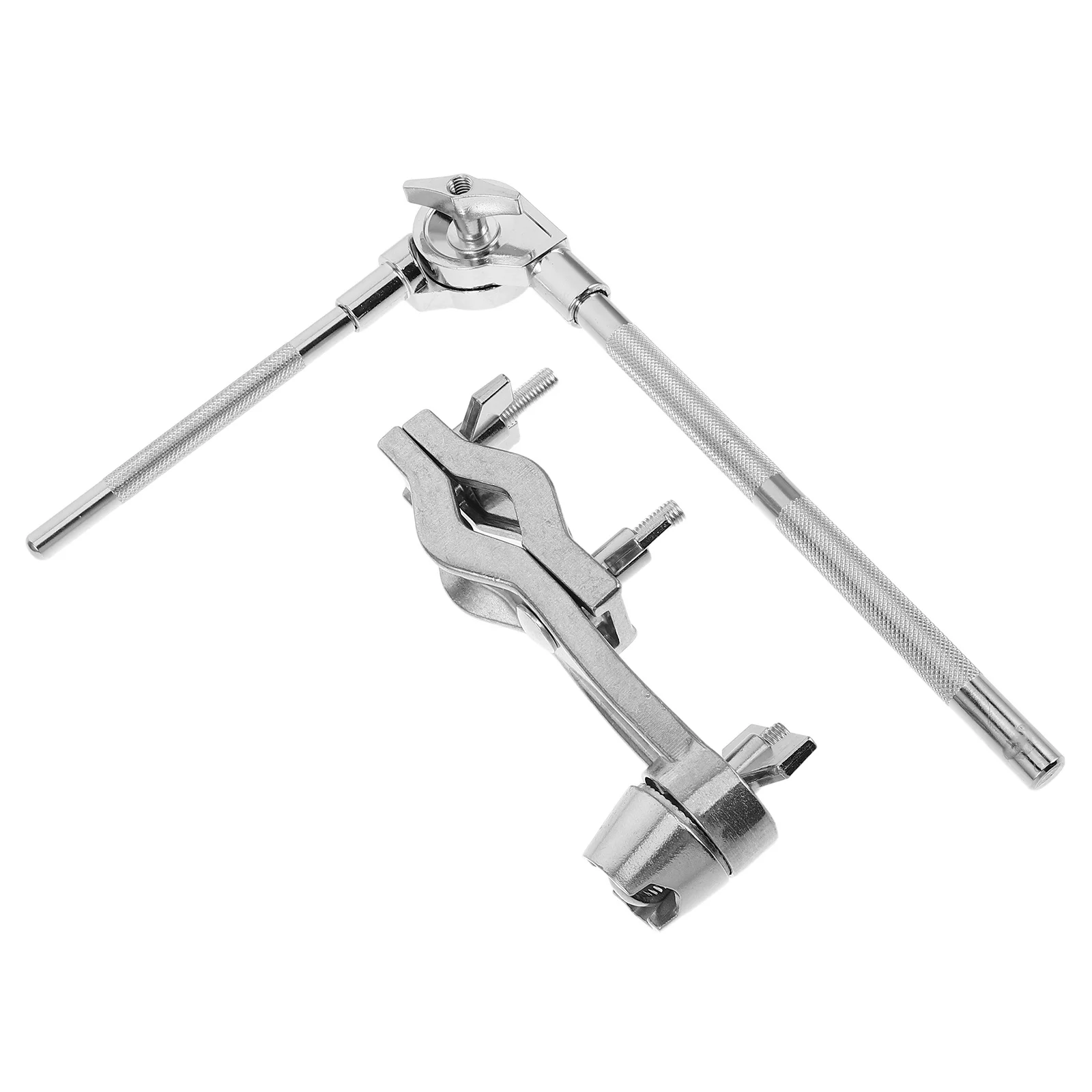 

1Set Drum Cowbell Mount Clamp Rack Extension Short Rod Adjustable Percussion Holder Stable Drum Kit Hardware Accessory