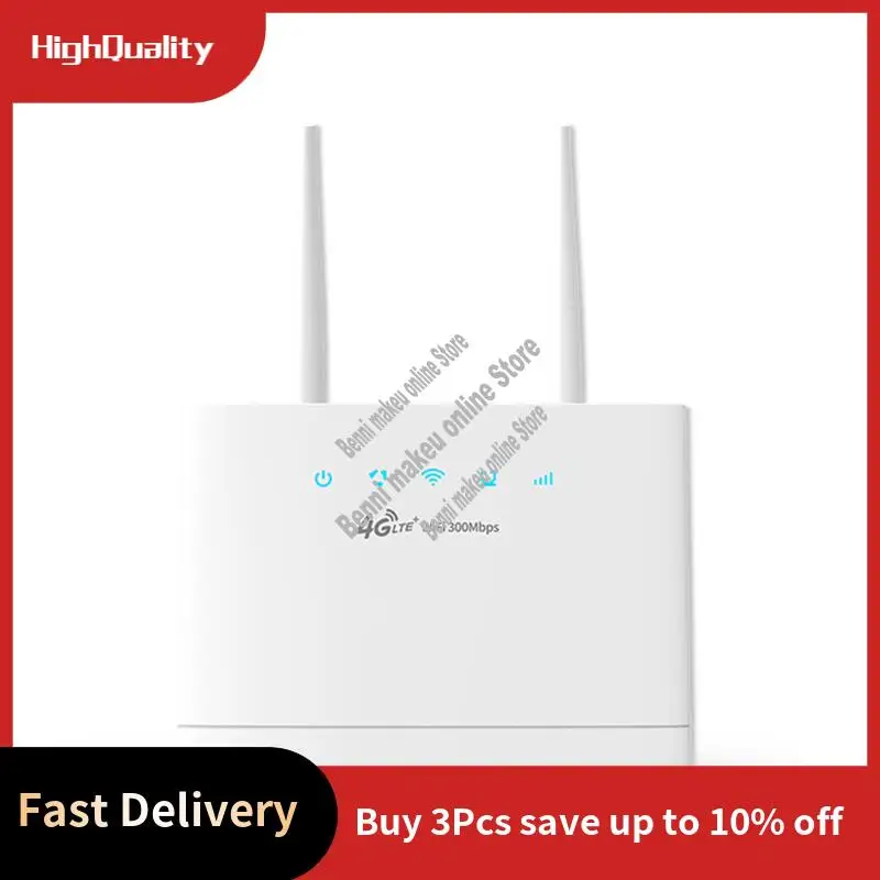4G LTE موزع إنترنت واي فاي بطاقة SIM 300Mbps راوتر واي فاي لاسلكي نقطة اتصال منزلية دعم 4G إلى منفذ LAN 16 مستخدم واي فاي-ABVP