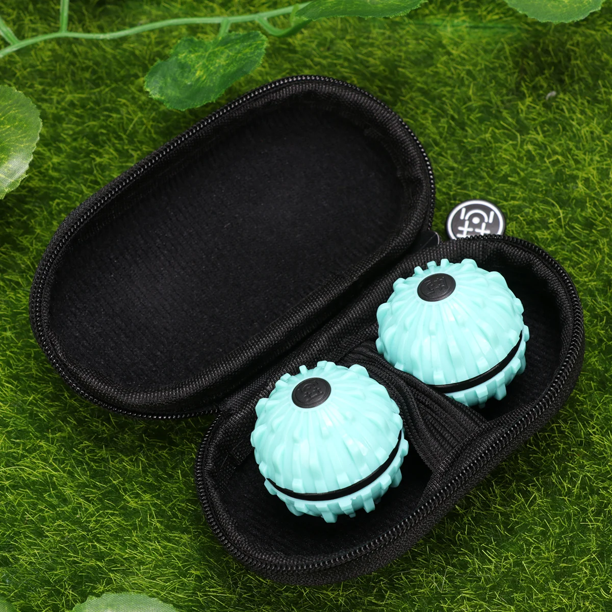 1 قطعة تدليك الدوران السماء الزرقاء قطعة واحدة كرات لتخفيف الضغط الضغط الإجهاد تخفيف تململ أداة لينة ضغط