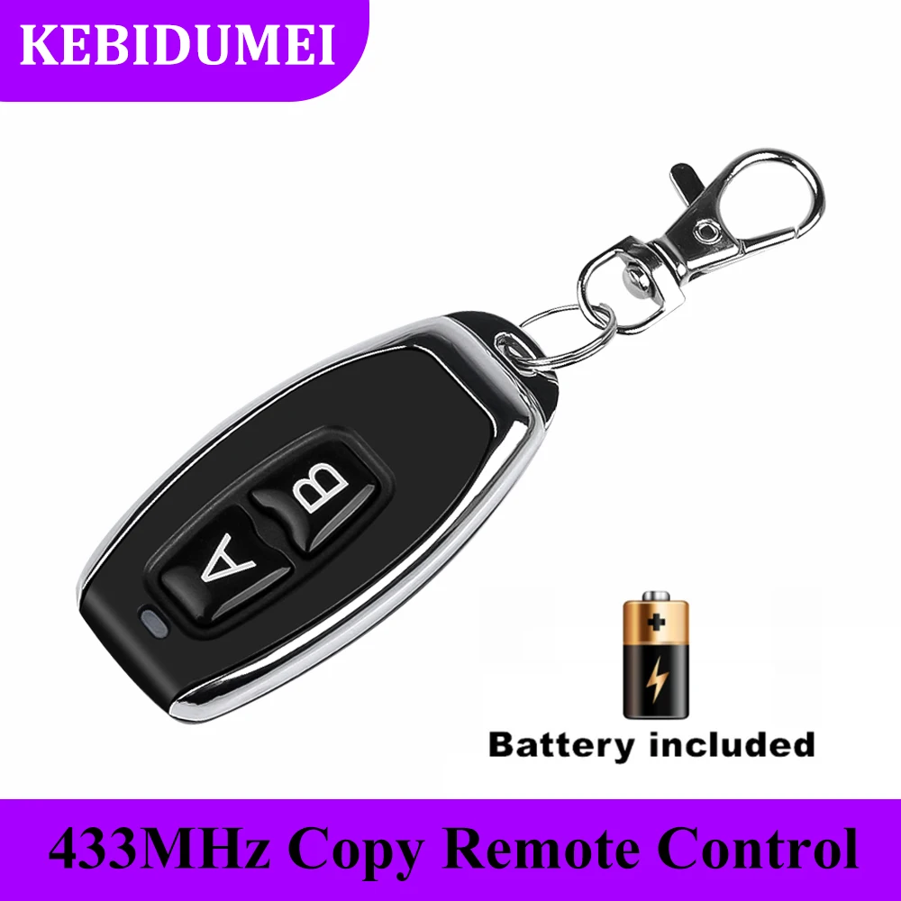 433Mhz Wireless Remote Control 2 Buttons Copy Remote Control Cloning Duplicator for Distance Electric Garage Door Controller