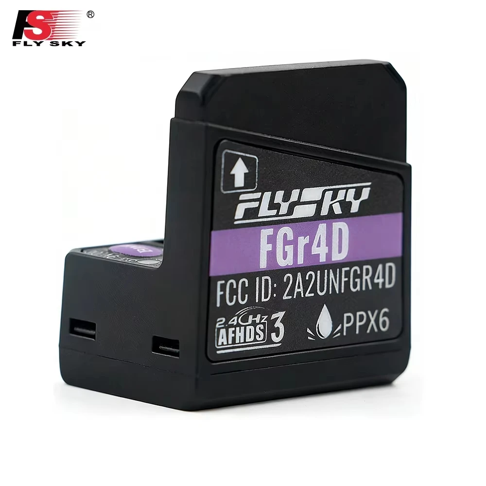 

Flysky Fly Sky FGR4D 2.4G 4CH two-way AFHDS3 Receiver Compatible With PL18,Paladin EV,NB4 For RC Cars Boats