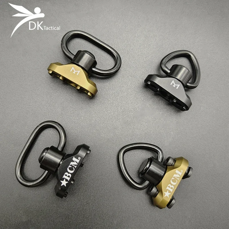 Tactical BCM QD Sling Swivel Adapter Rail Mount MLOK Strap Buckle Loop Quick Release Steel SliSteel Push Button Weapon Accessory