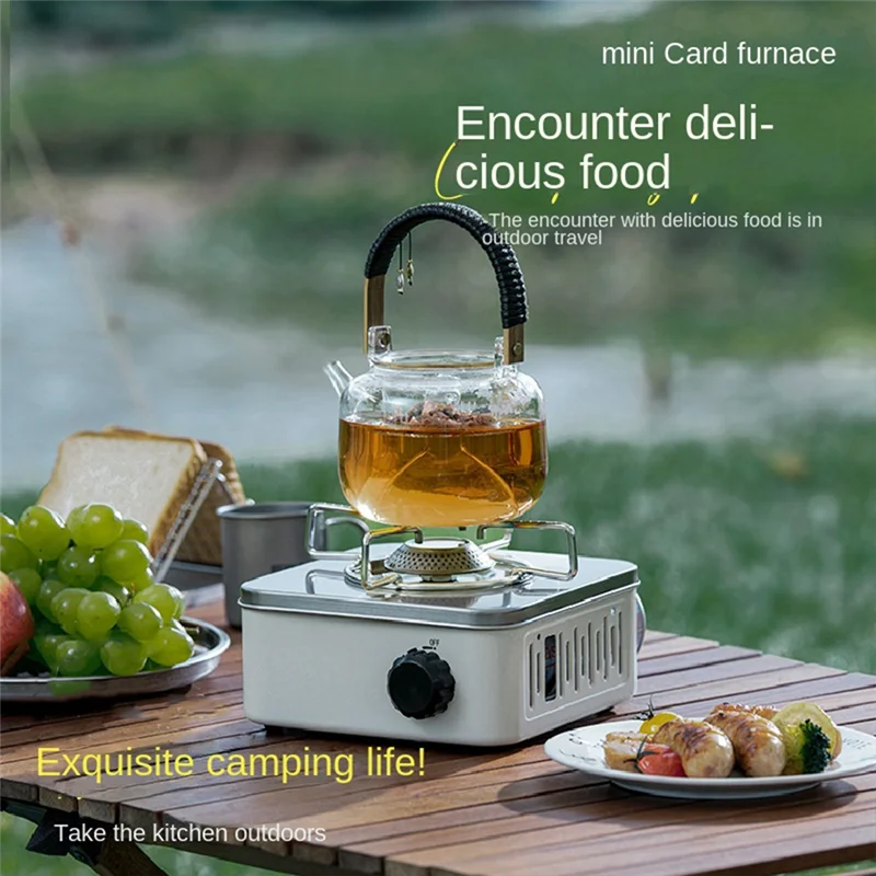 

YHOLI-Outdoor Camping Cooking Gas Stove Strong Trips Burner Grill Super Light Travel Supplies Cooking Utensils