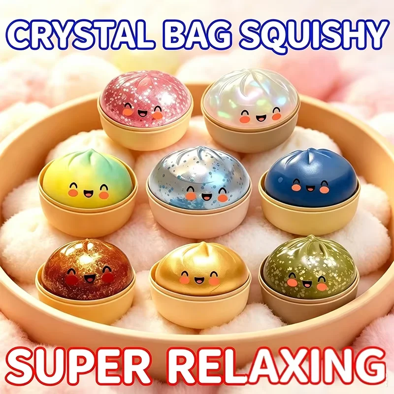 Simulations-Flash-Dumpling-Druckball, langsam rückfedernd, weicher Quetschball zur Dekompression, für Zuhause und Büro, Dekoration, Geburtstagsgeschenk für Kinder und Erwachsene
