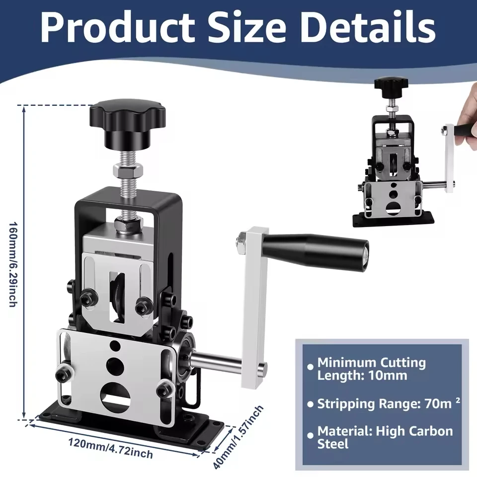 Stripping Machine Manual Stripping Machine Portable Electric Drill Power Scrap Copper Stripping Machine Hand Bracket Use
