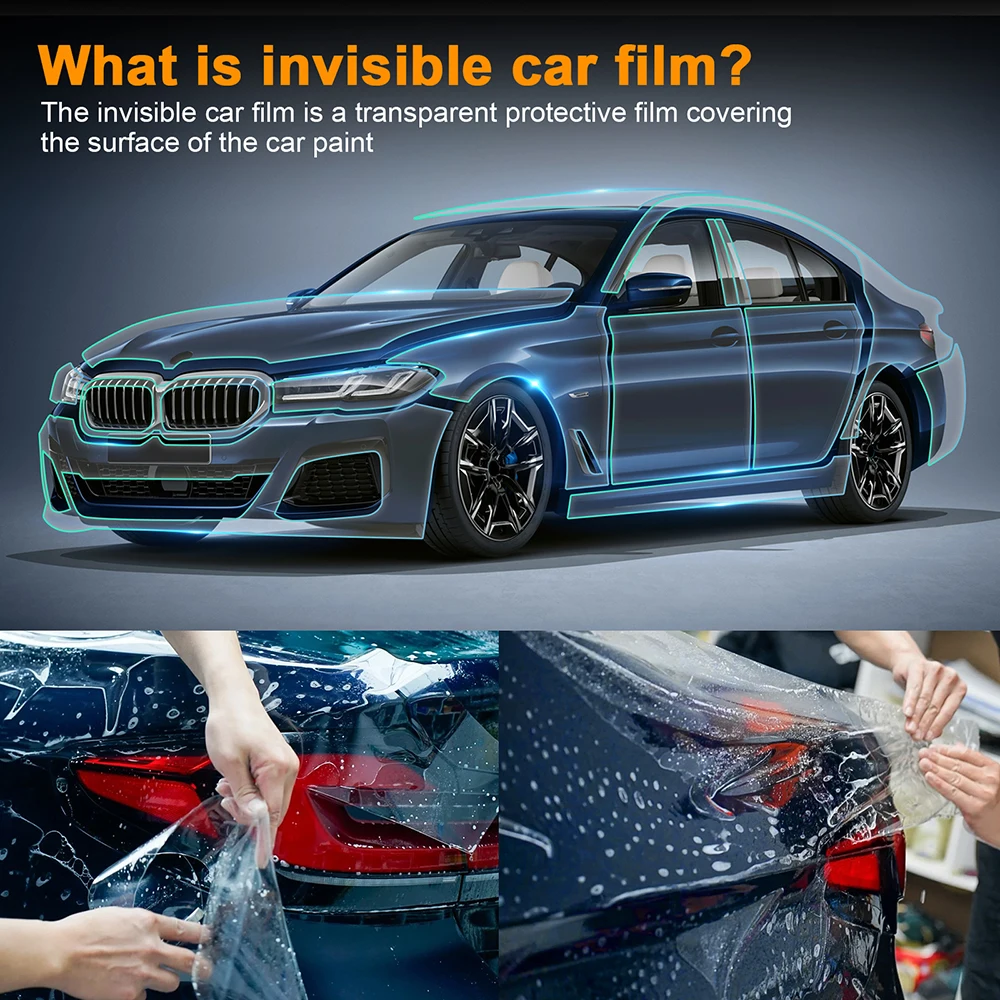 for BMW 5 Series G30 M Sport 2021-2023 Car Paint Protection Film Car Transparent Kit Body Film Pre Cut TPU PPF Clear Sticker